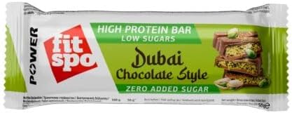 FITSPO Dubai Chocolate Protein Bar 50g - High Protein Snack