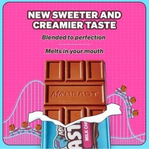 Mr Beast Feastables Milk Chocolate Bar 10 x 60g