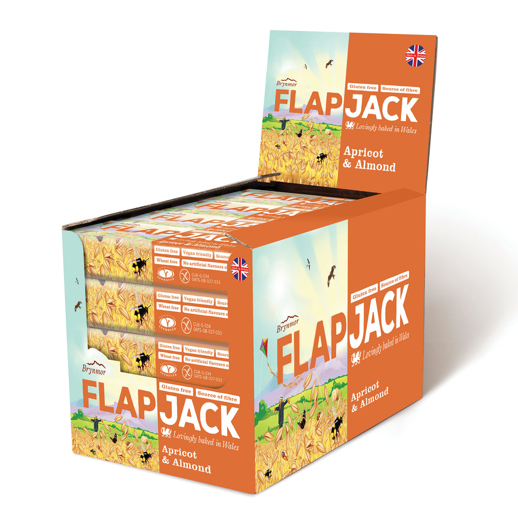 Brynmor Gluten Free Flapjack Apricot & Almond 20 x 80g