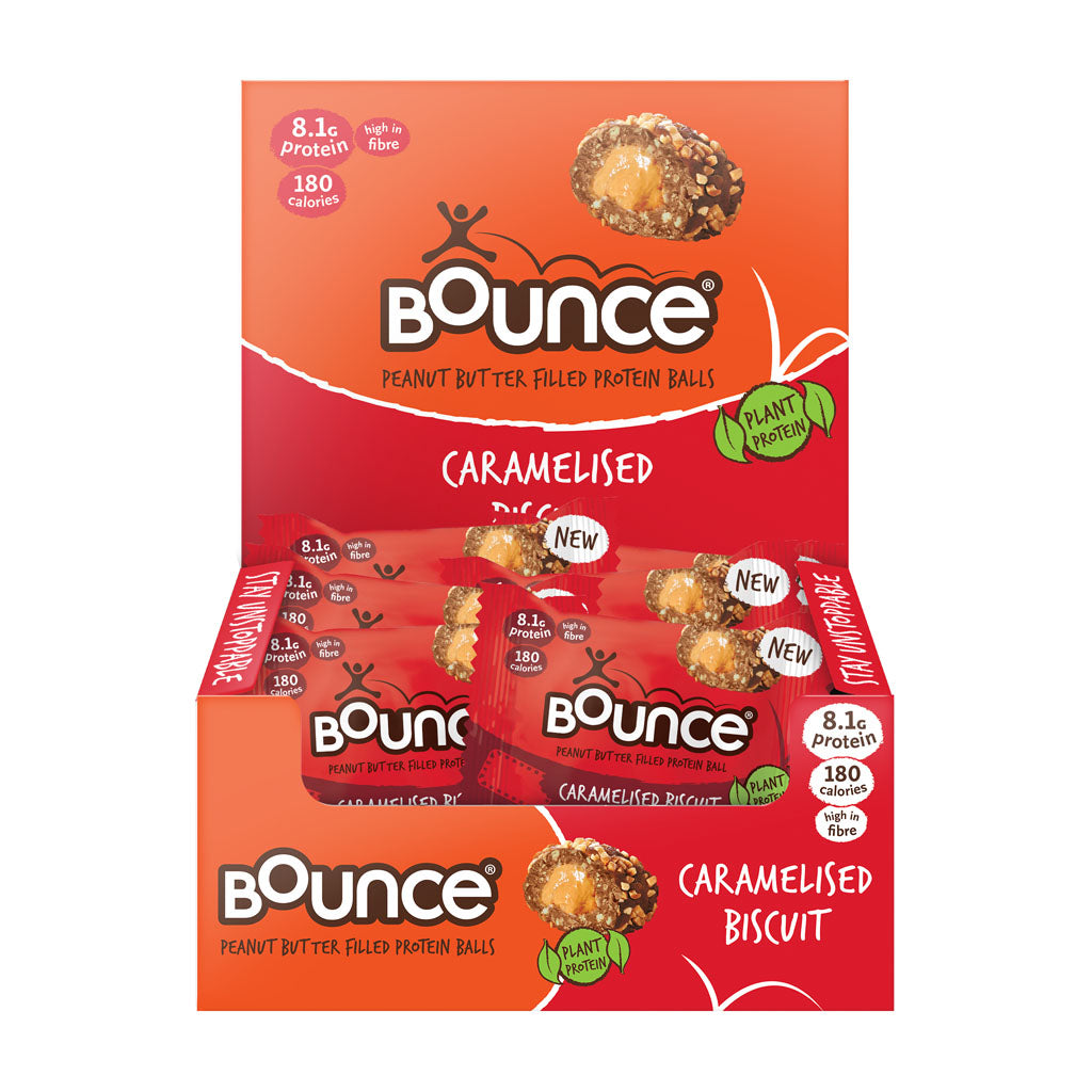 Bounce Protein Ball - Caramelised Biscuit 12 x 40g