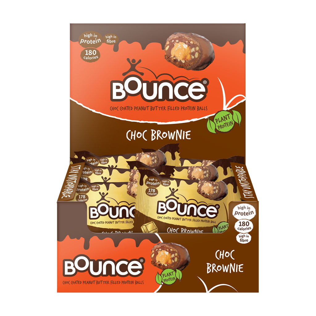Bounce Protein Ball - Dipped Choc Brownie  12 x 40g