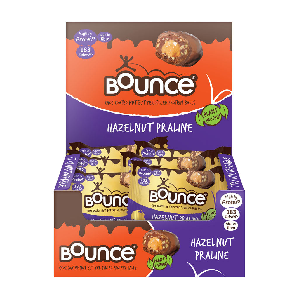 Bounce Protein Ball – Hazelnut Praline (12 x 40g)