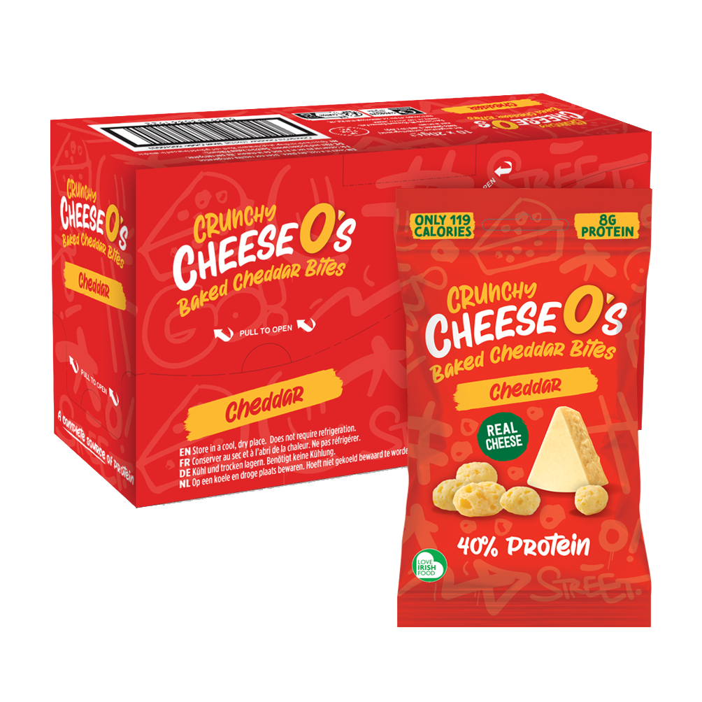 CheeseO's Crunchy Baked Cheddar Bites - Cheddar 10 x 20g