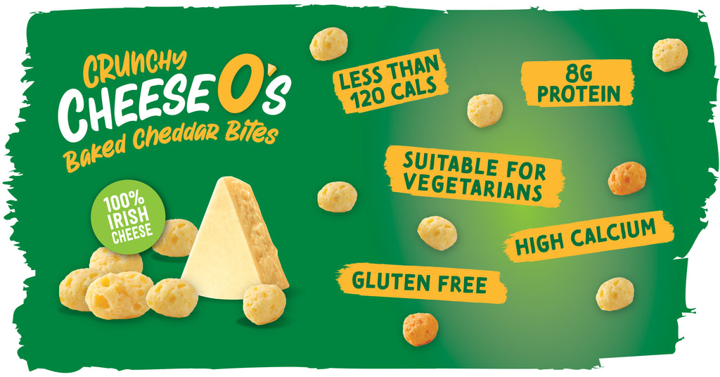 CheeseO's Crunchy Baked Cheddar Bites - Cheddar 10 x 20g