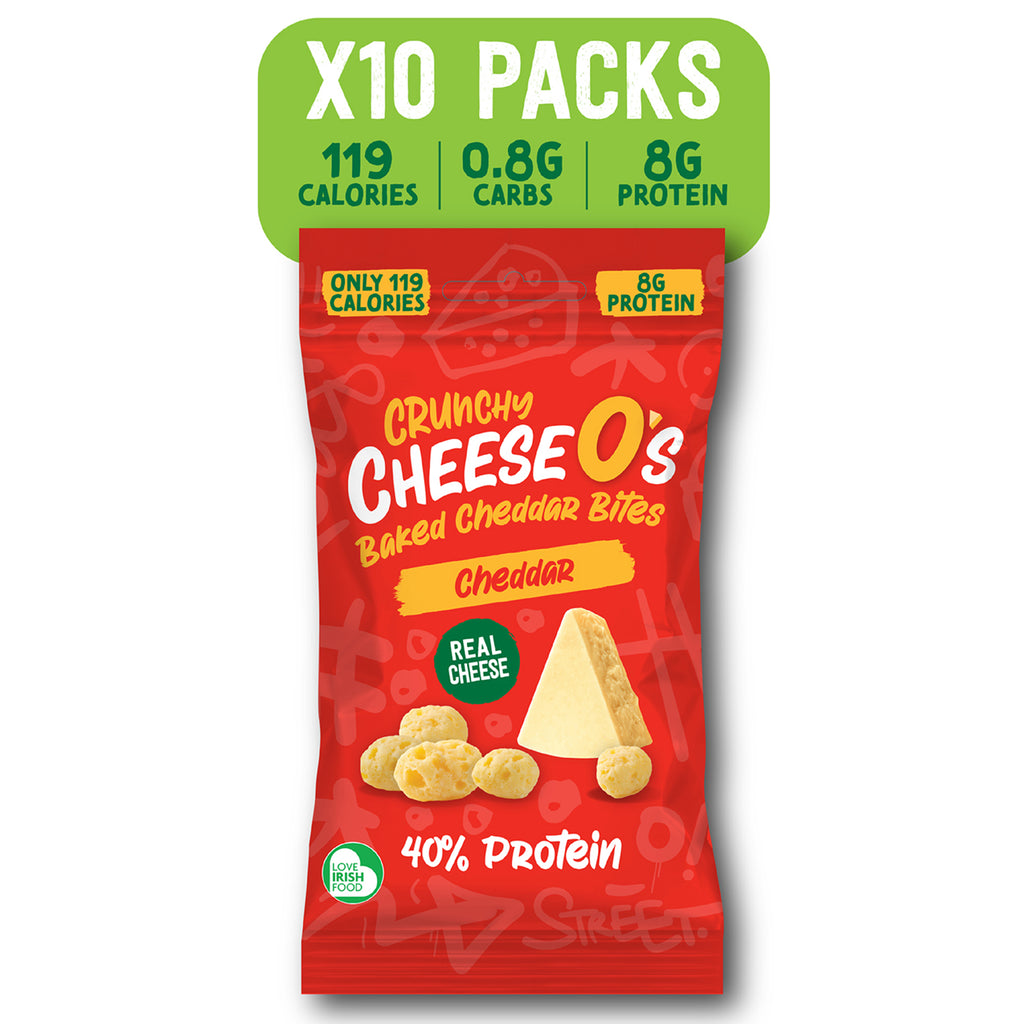 CheeseO's Crunchy Baked Cheddar Bites - Cheddar 10 x 20g