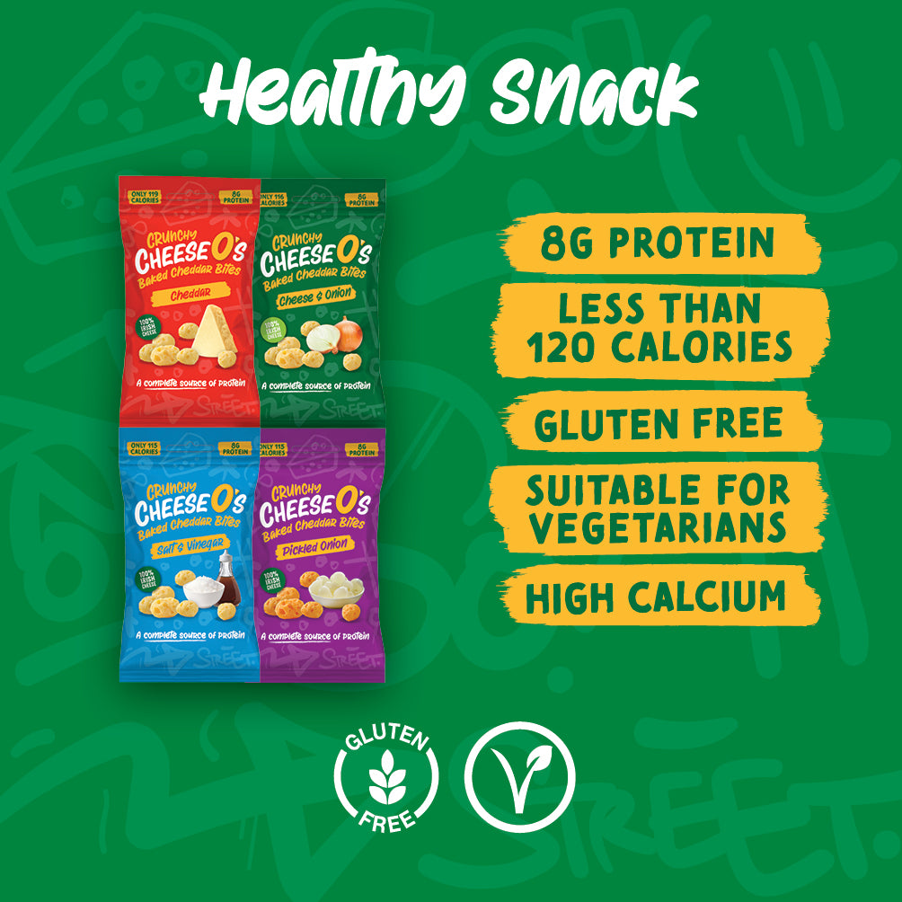 CheeseO's Crunchy Baked Cheddar Bites - Pickled Onion 10x20g