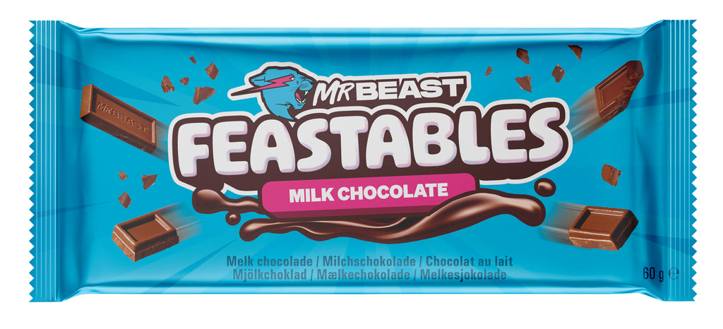 Mr Beast Feastables Milk Chocolate Bar 10 x 60g