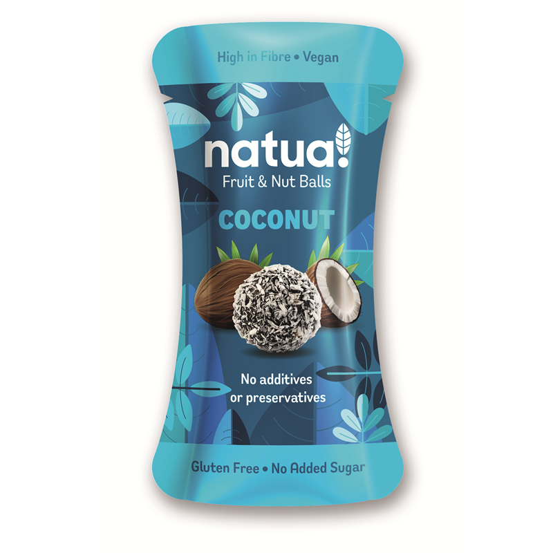 Natua! Coconut Energy Balls - Vegan Healthy Snack Multipack (12 x 28g)
