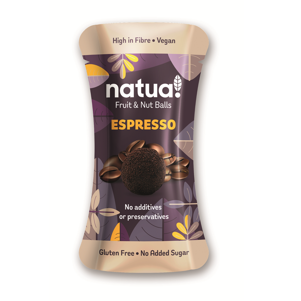 Natua! Espresso Energy Balls - Vegan Healthy Snack Multipack (12 x 28g)