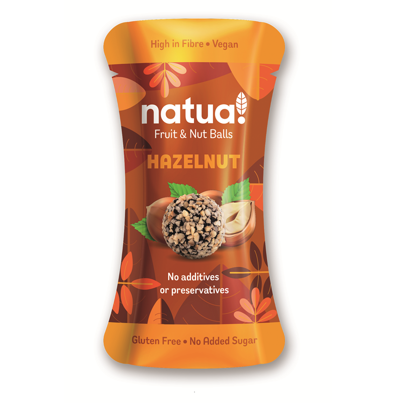 Natua! Hazelnut Energy Balls - Vegan Healthy Snack Multipack (12 x 28g)