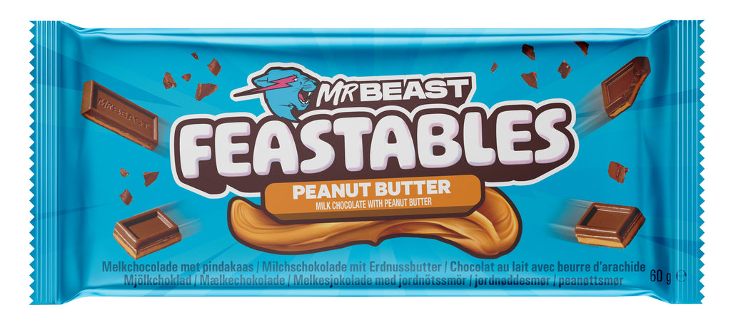 Mr Beast Feastables Milk Chocolate Caramel Bar 10 x 60g