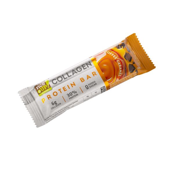 riceUP! Collagen Protein Bar Toffee Caramel, 12 x 50g