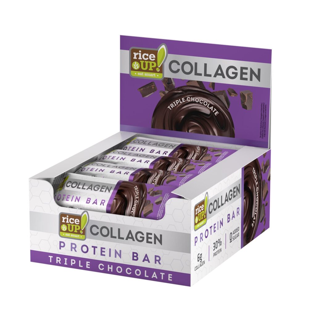 riceUP! Collagen Protein Bar Triple Chocolate 12 x 50g